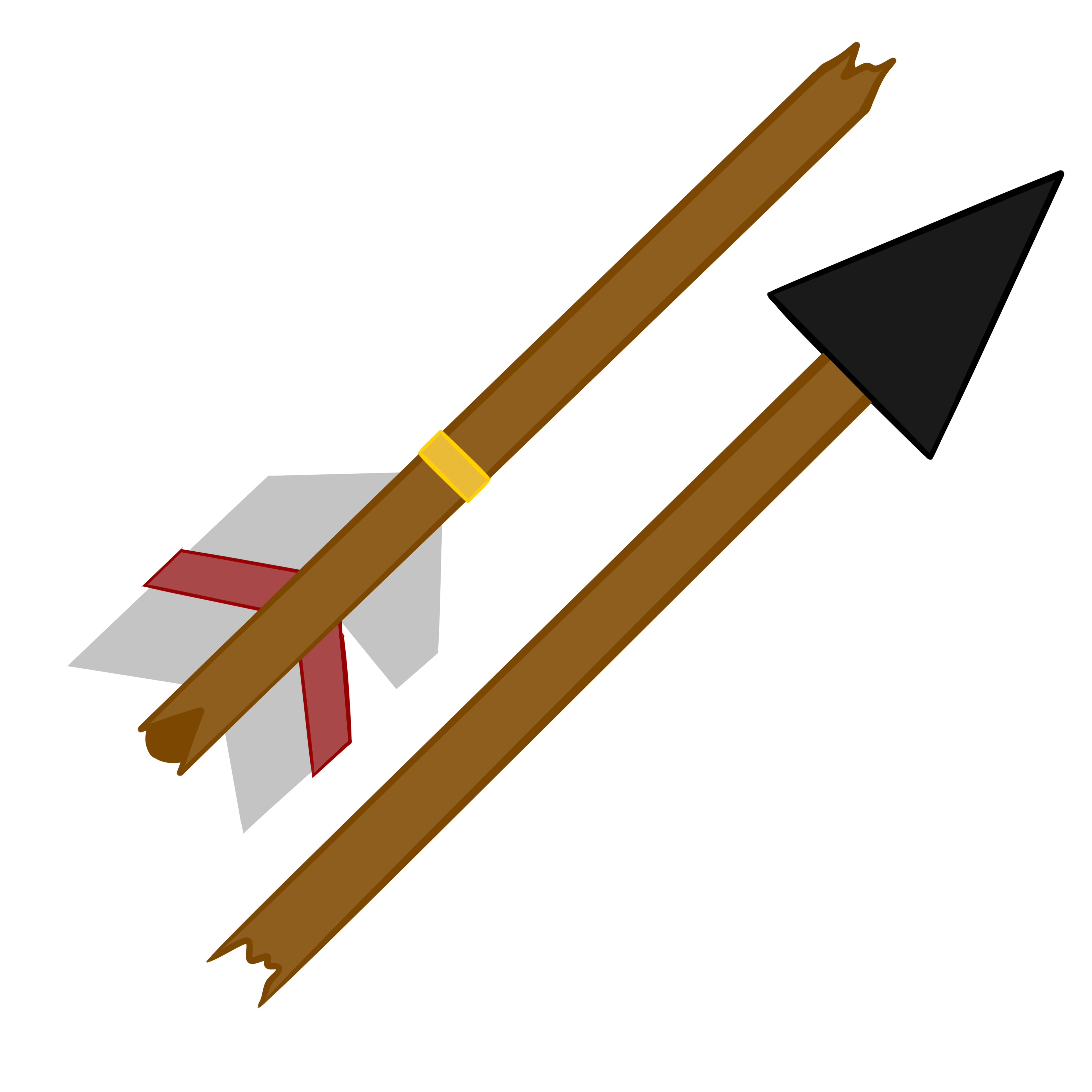 a cartoon rendering of an arrow