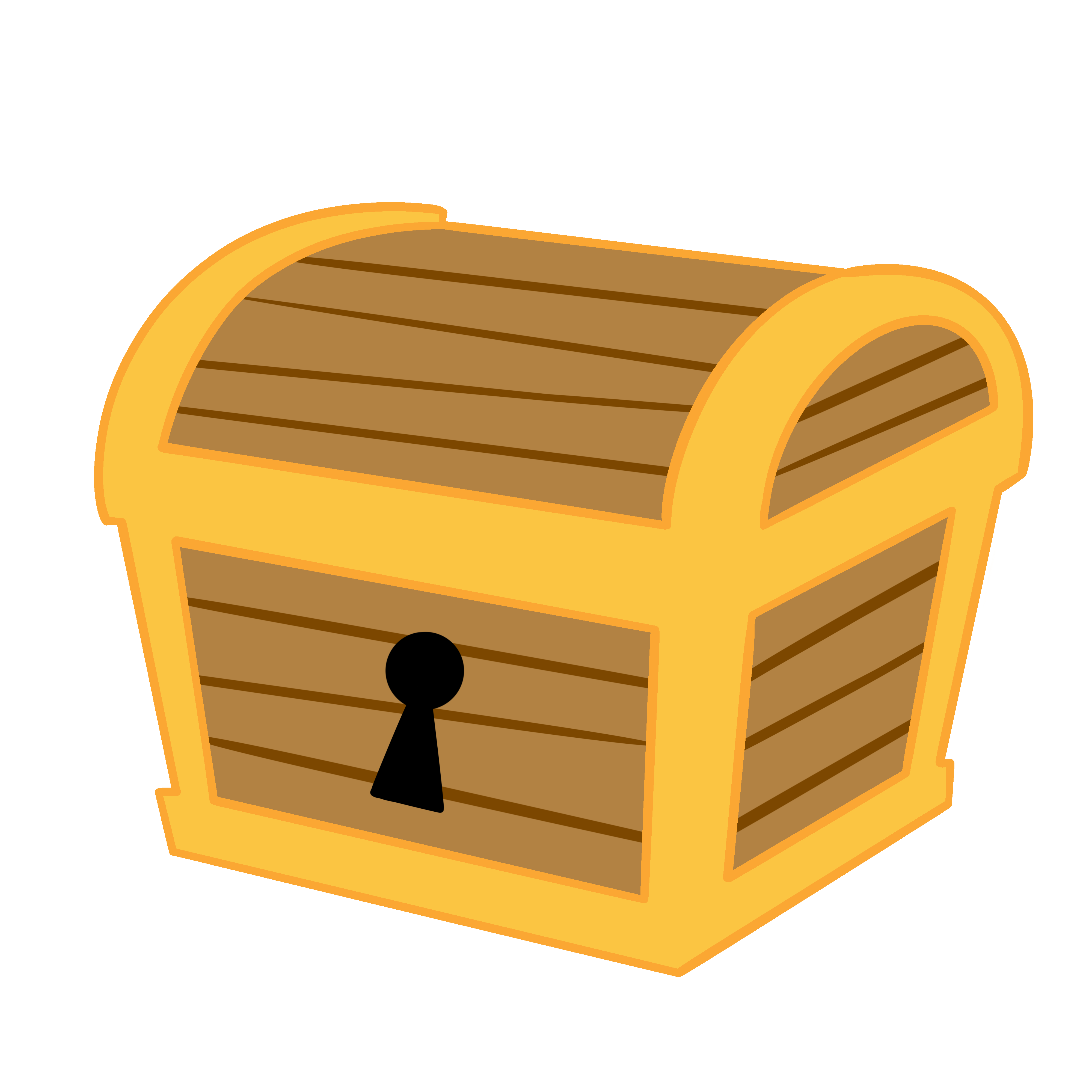 a carton rendering of a treasure chest